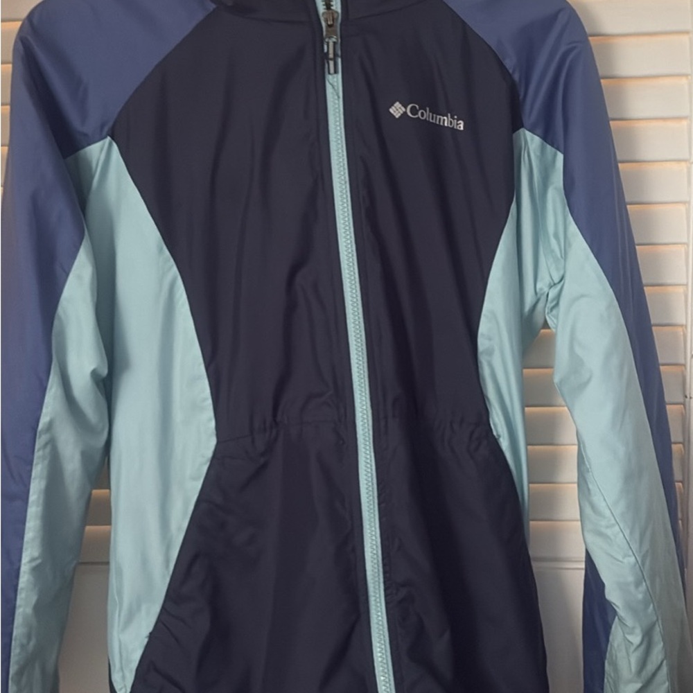 Columbia Navy and Light Blue Windbreaker
